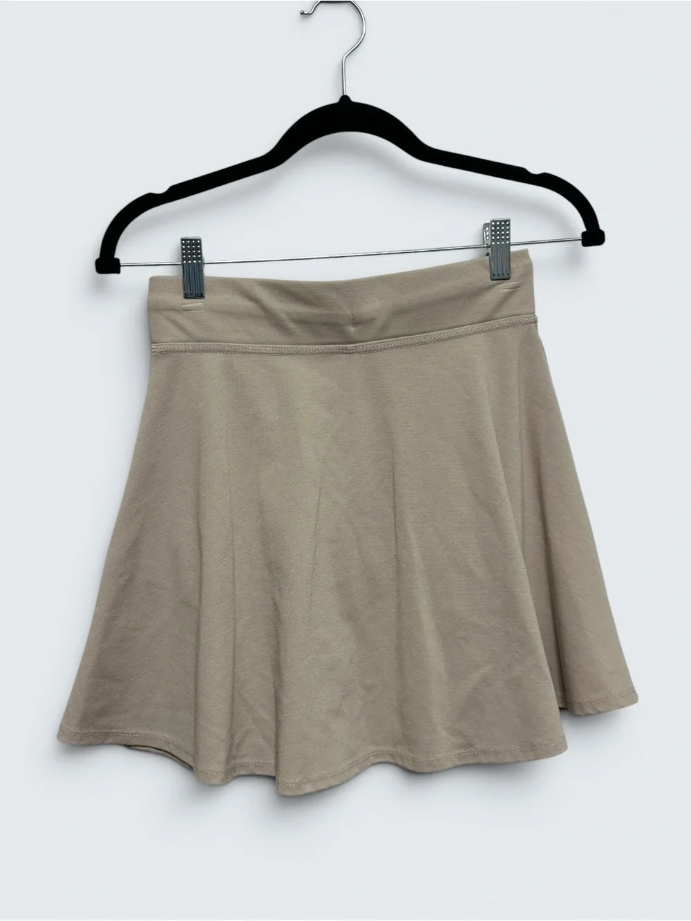 Justice Taupe Circle Skirt with Drawstring Waist